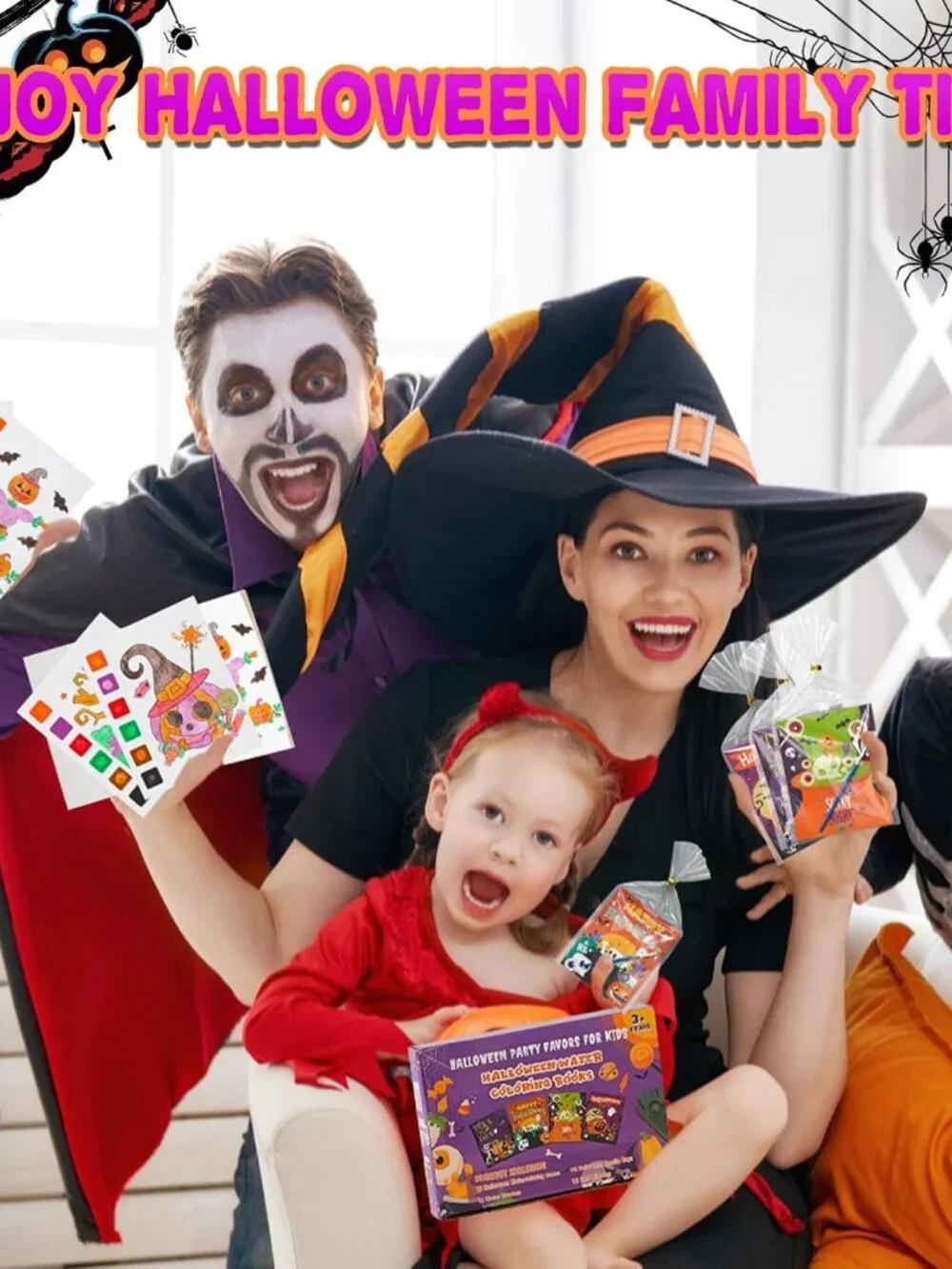 Halloween Coloring Books Party Favors 12 Pcs Kids Activity Gift Set